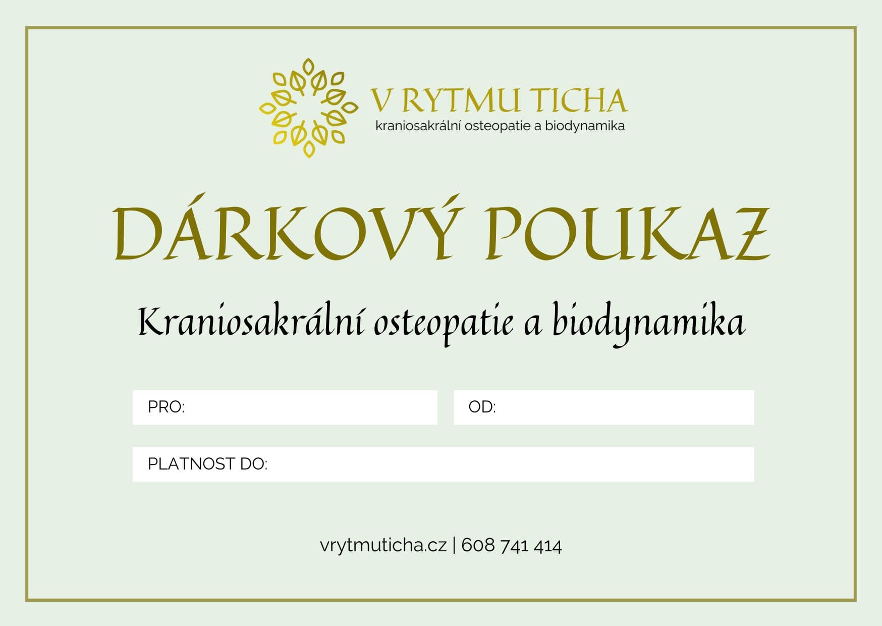 dárkové poukazy Rožnov pod Radhoštěm